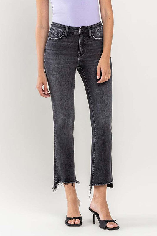 Carter Plus Size High Rise Crop Flare Jeans