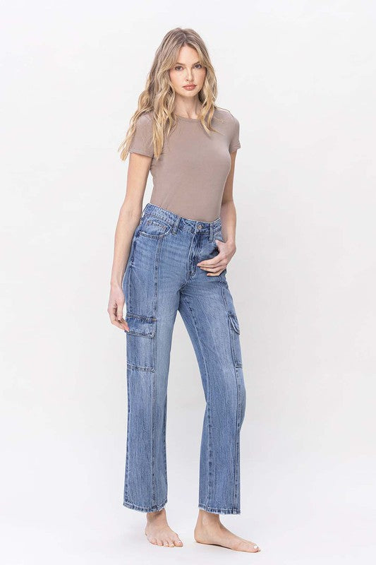 Mikah High Rise Dad Cargo Jeans