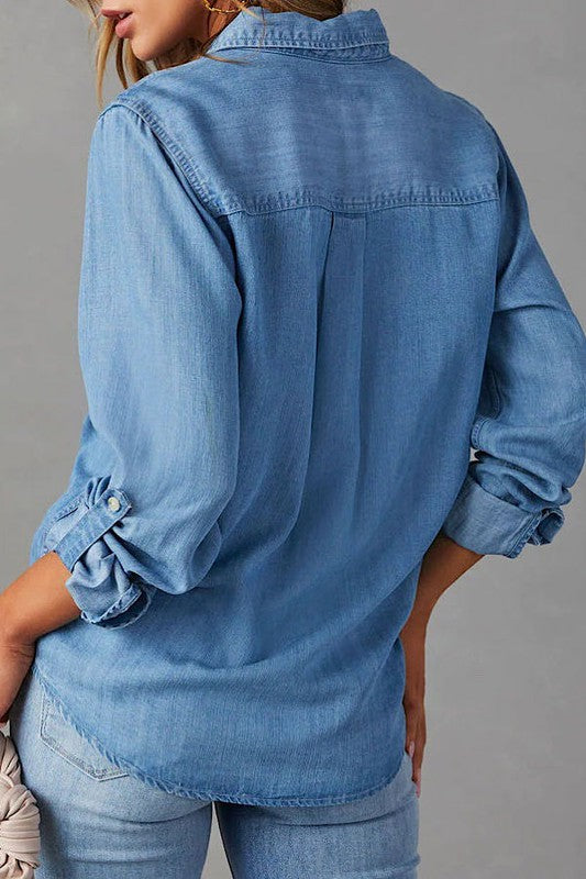 Lola Denim Button Down