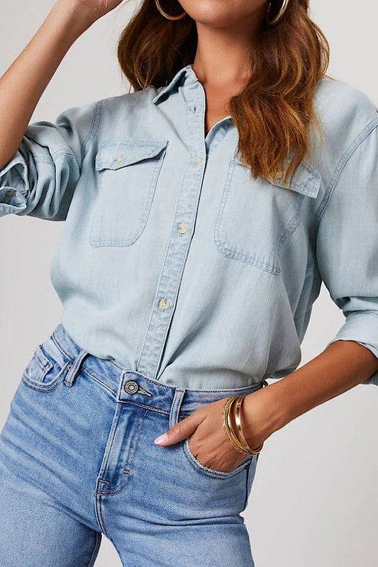 Lola Denim Button Down