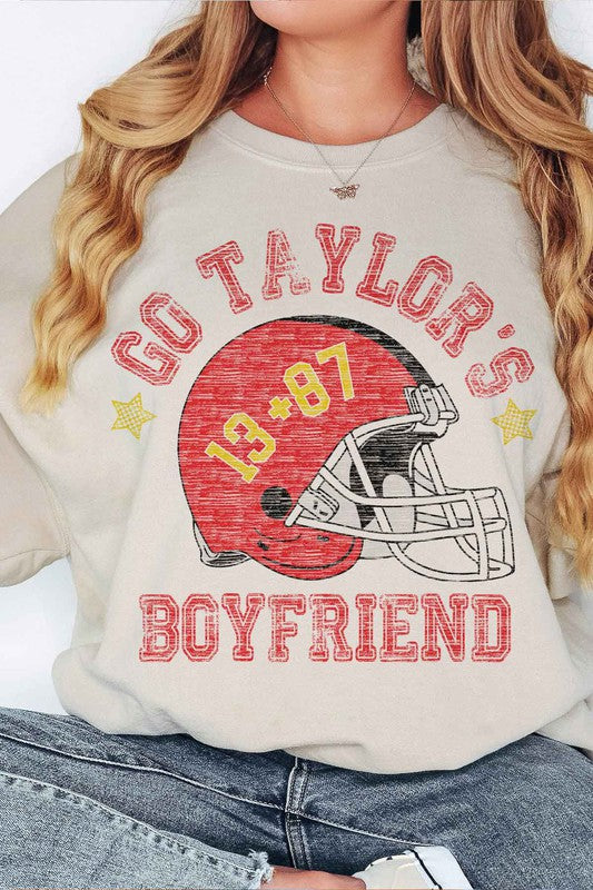 GO TAYLOR"S BOYFRIEND oversized sweatshirt