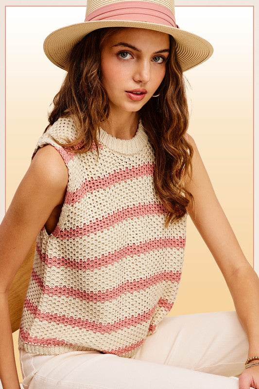 Charley Striped Sweater Top