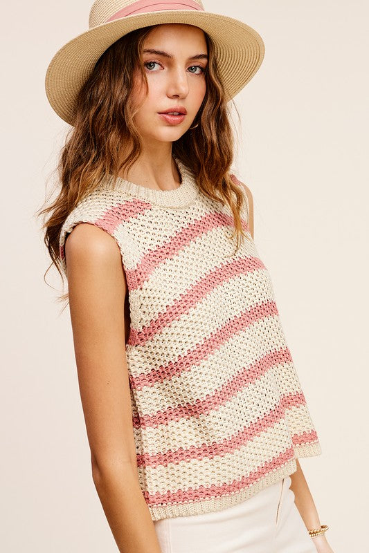 Charley Striped Sweater Top