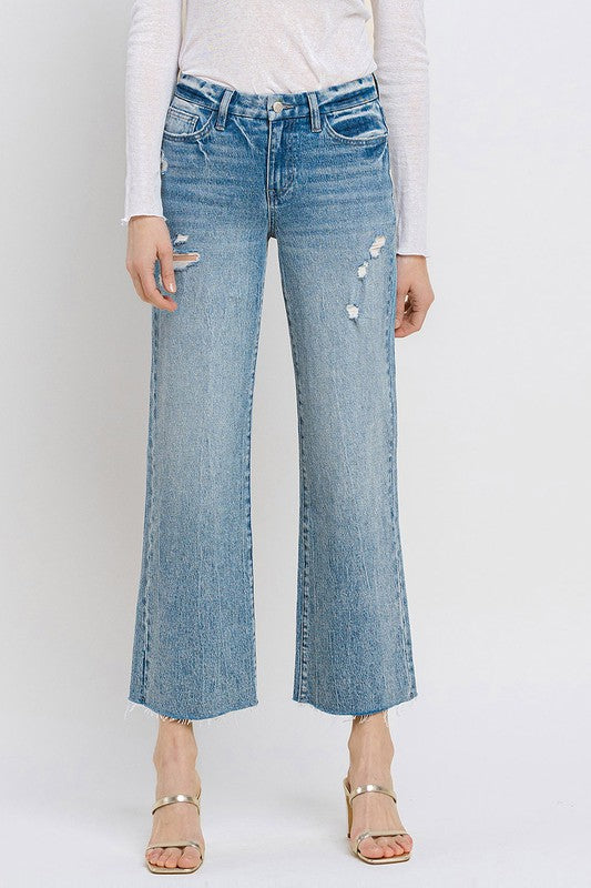 Asher Crop Wide Leg Jeans