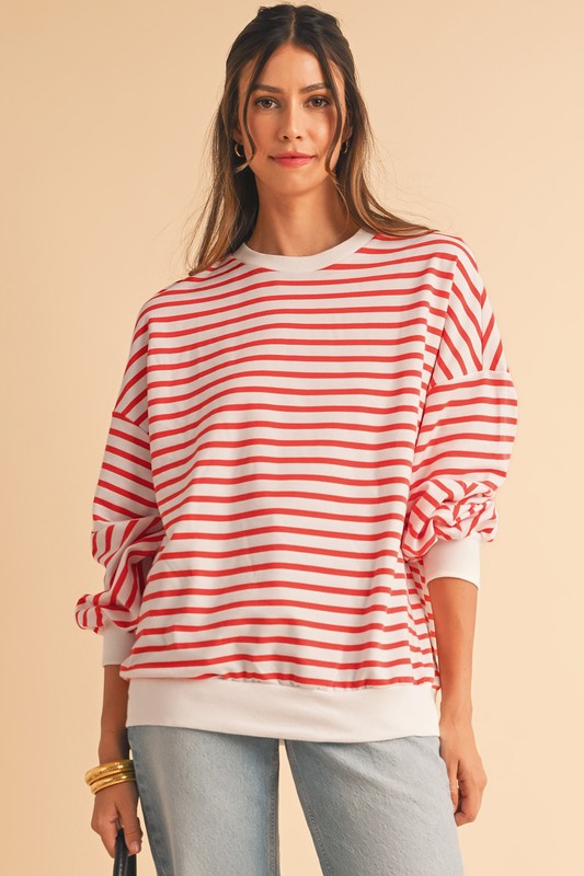 Kya Drop Shoulder Crew Neck Sweatshirt