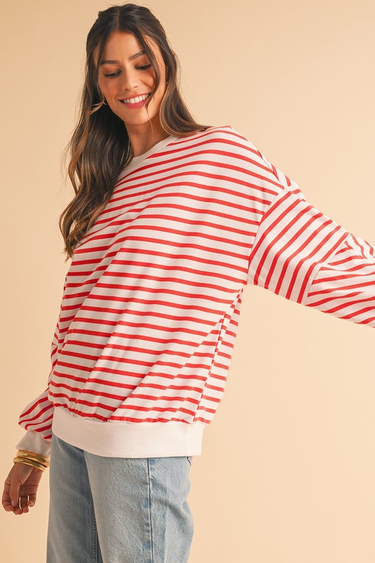 Kya Drop Shoulder Crew Neck Sweatshirt