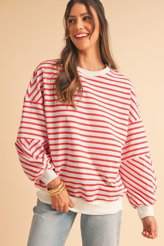 Kya Drop Shoulder Crew Neck Sweatshirt