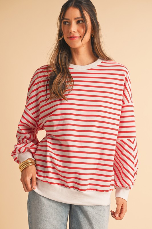 Kya Drop Shoulder Crew Neck Sweatshirt