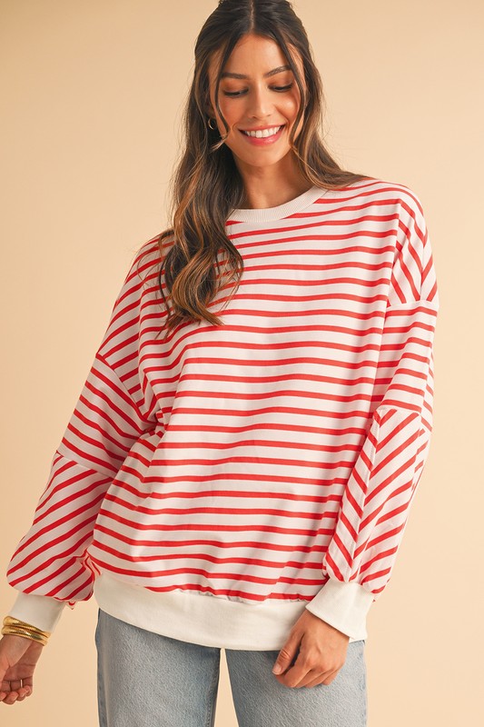 Kya Drop Shoulder Crew Neck Sweatshirt