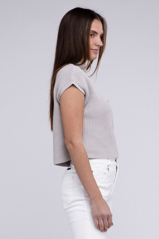 Mara Short Sleeve Cropped Sweater