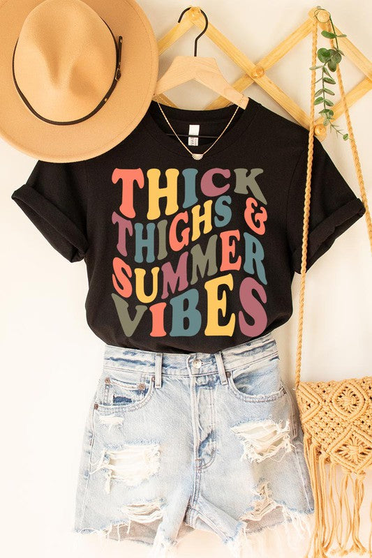 Thick Thighs & Summer Vibes tee